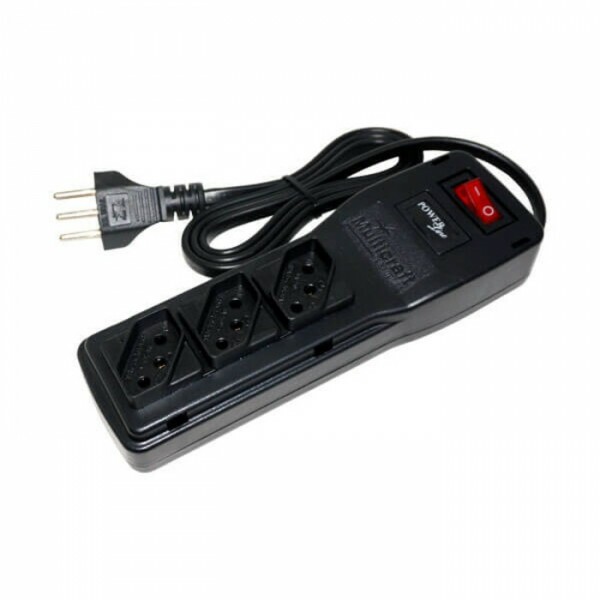 FILTRO DE LINHA POWER LINE PLASTICO 3T BIVOLT 10A CABO 1 METRO - MULTICRAFT