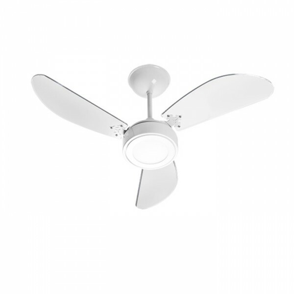VENT TETO NEW CRISTAL LED BR/BR 127V // VT-383183-VENTIDELTA