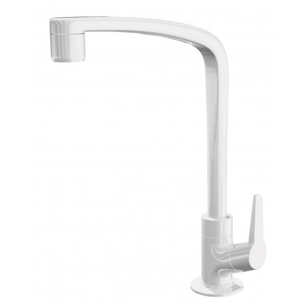 TORNEIRA P/ COZINHA DE MESA BICA MOVEL FLATT - BRANCA - 1167 F71 - LORENZETTI