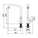 TORNEIRA P/ COZINHA DE MESA BICA MOVEL FITT - PRETA - 1167 F61 - LORENZETTI