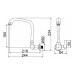 TORNEIRA P/ COZINHA DE PAREDE BICA MOVEL FITT - PRETA - 1168 F61 - LORENZETTI