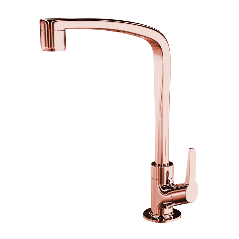 TORNEIRA P/ COZINHA DE MESA BICA MOVEL FLATT - ROSE GOLD - 1167 F71 - LORENZETTI