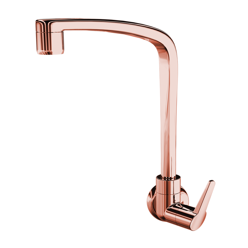 TORNEIRA P/ COZINHA DE PAREDE BICA MOVEL FITT - ROSE GOLD - 1168 F71 - LORENZETTI