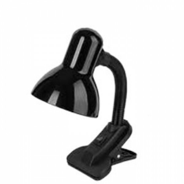 LUMINARIA DE MESA VIKING CLIP PRETA 127/220V - LUMINATTI