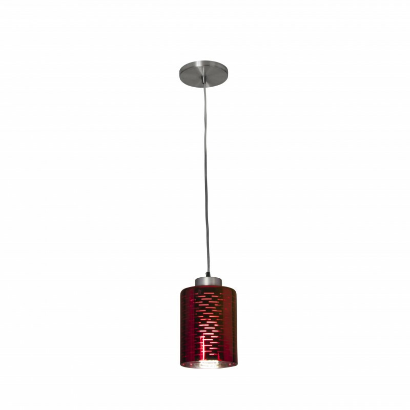 PENDENTE DUBAI VERMELHO 1 LAMP // PD-1049/1-VM-KINLIGHT