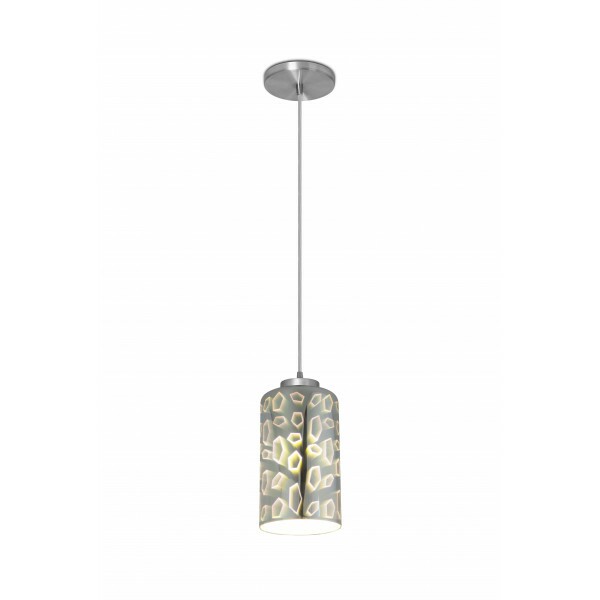 PENDENTE 3D CROMADO MACAU 1 LAMP // PD-1092/1-CR-KINLIGHT