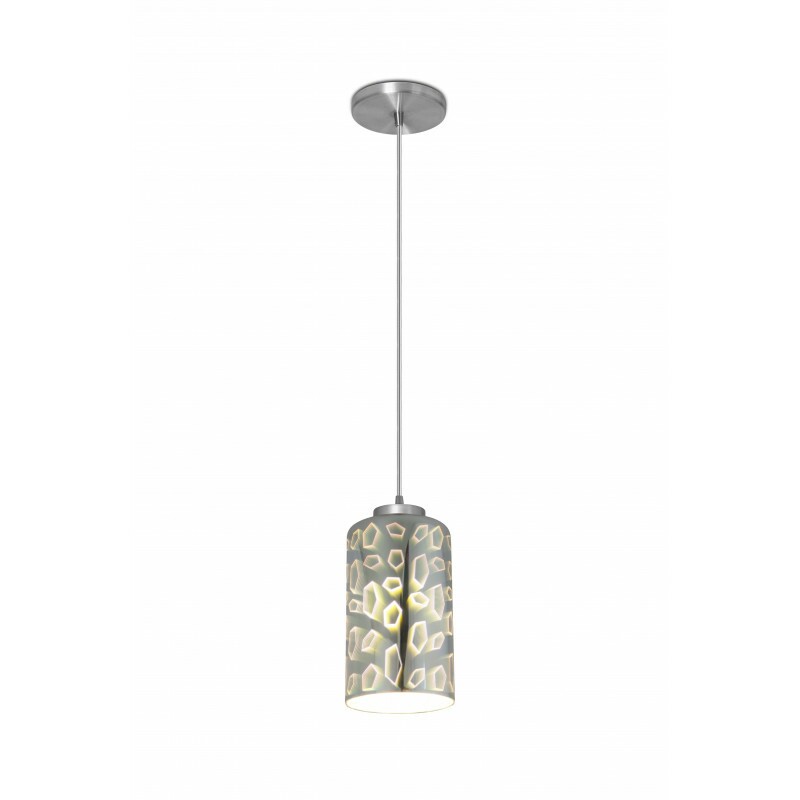 PENDENTE 3D CROMADO MACAU 1 LAMP // PD-1092/1-CR-KINLIGHT