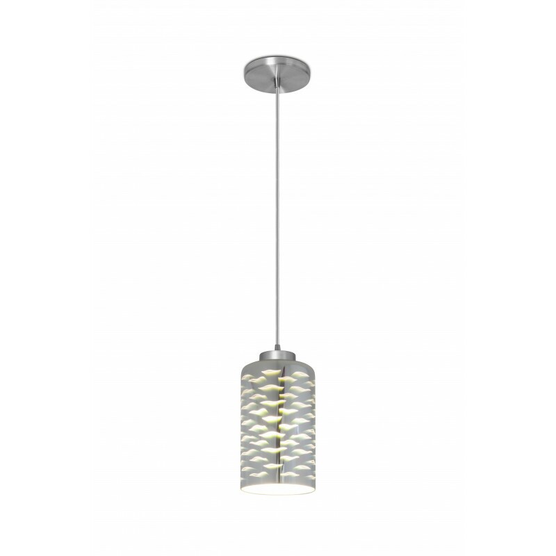 PENDENTE 3D CROMADO MOSCOU 1 LAMP // PD-1093/1-CR-KINLIGHT