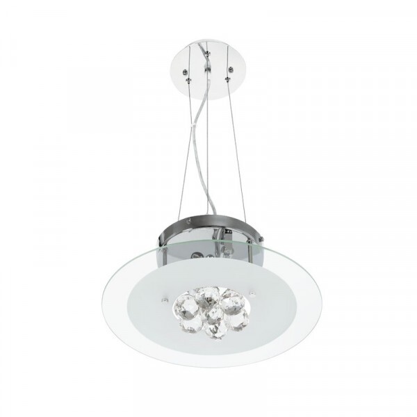 PENDENTE CRISTAL KYOTO RED 2 LAMP // PD-30086/2-KINLIGHT